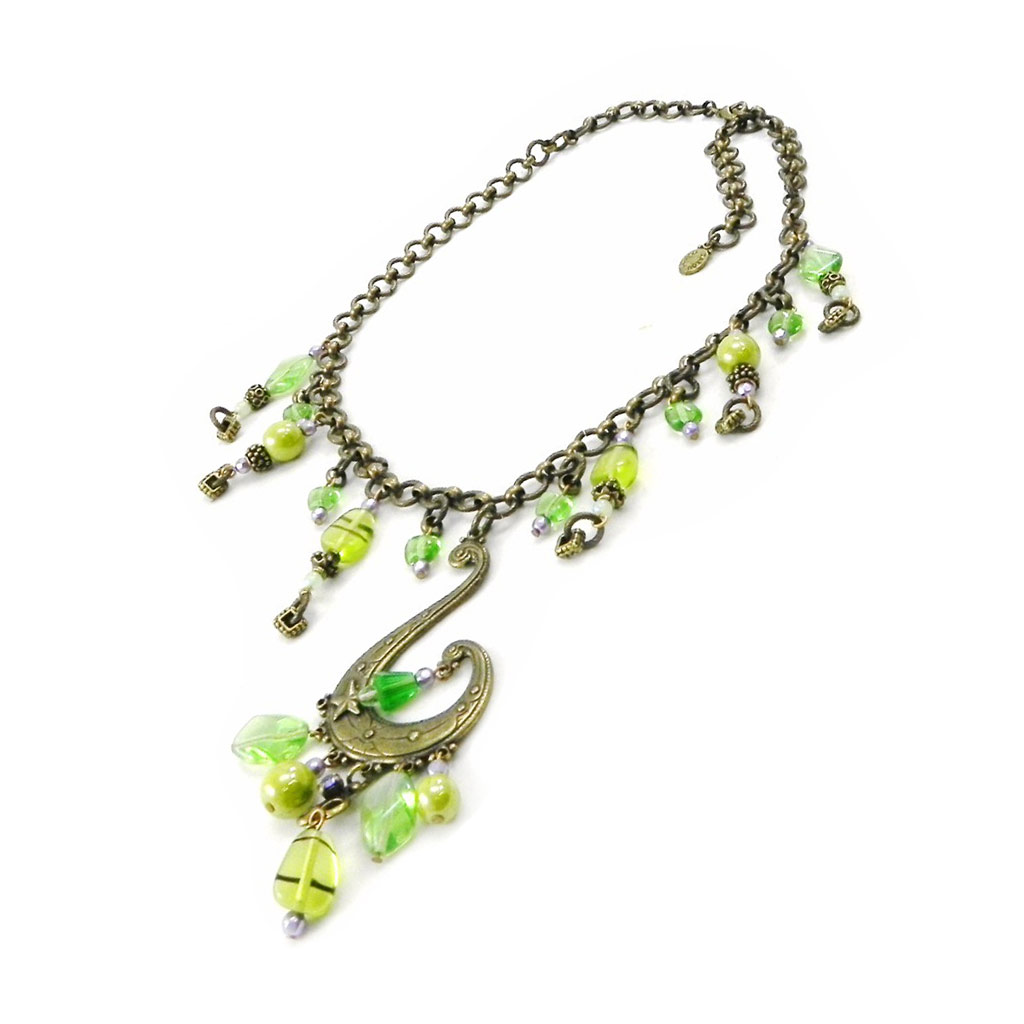 Collier Créateur \'Isis\' Vert  - [E0063]