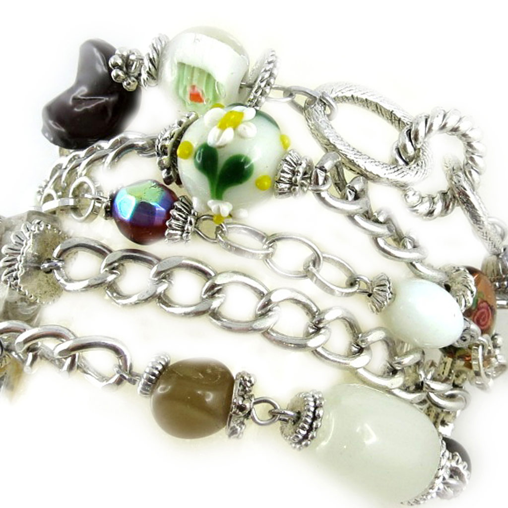 Bracelet Créateur \'Douchka\' Beige  - [E0466]