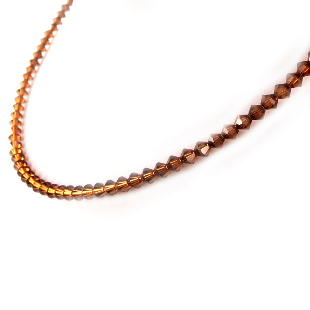Collier Swarovski \'Rivière de Cristal\' marron/Marron  - [E1665]