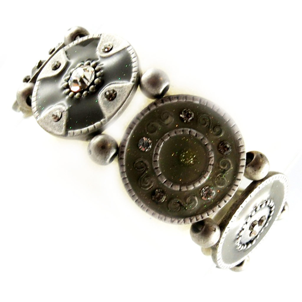 Bracelet Créateur \'Byzance\' Gris  - [E2563]