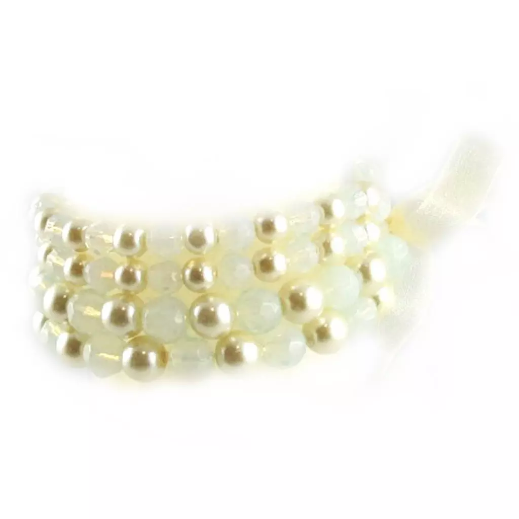 les trésors de lily Bracelet 'Sissi' Blanc [E3175]