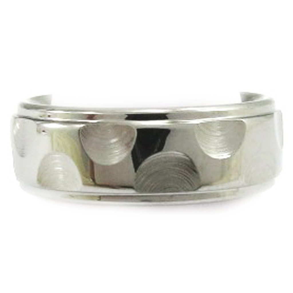 Bague Tungstene \'High Tech\' Gris Métal  - [E5963]