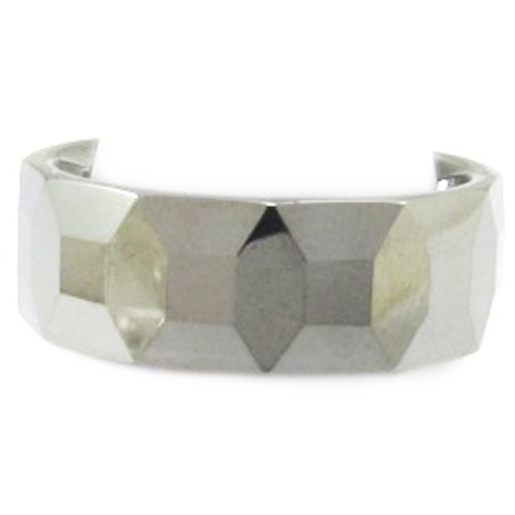 Bague Tungstene \'High Tech\' Gris Métal  - [E5973]
