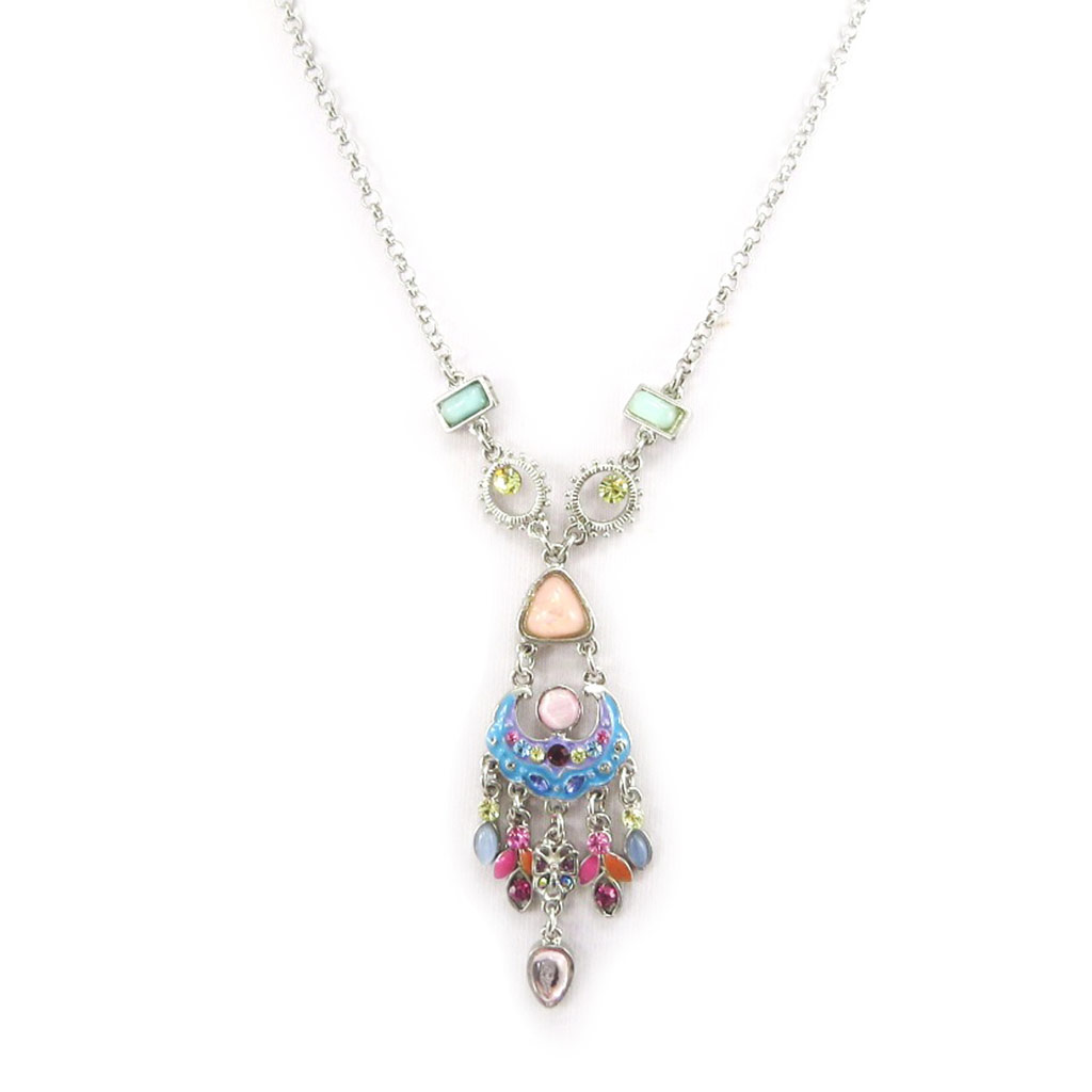 Ras de cou Créateur \'Alégria\' Rose Bleu  - [E6206]