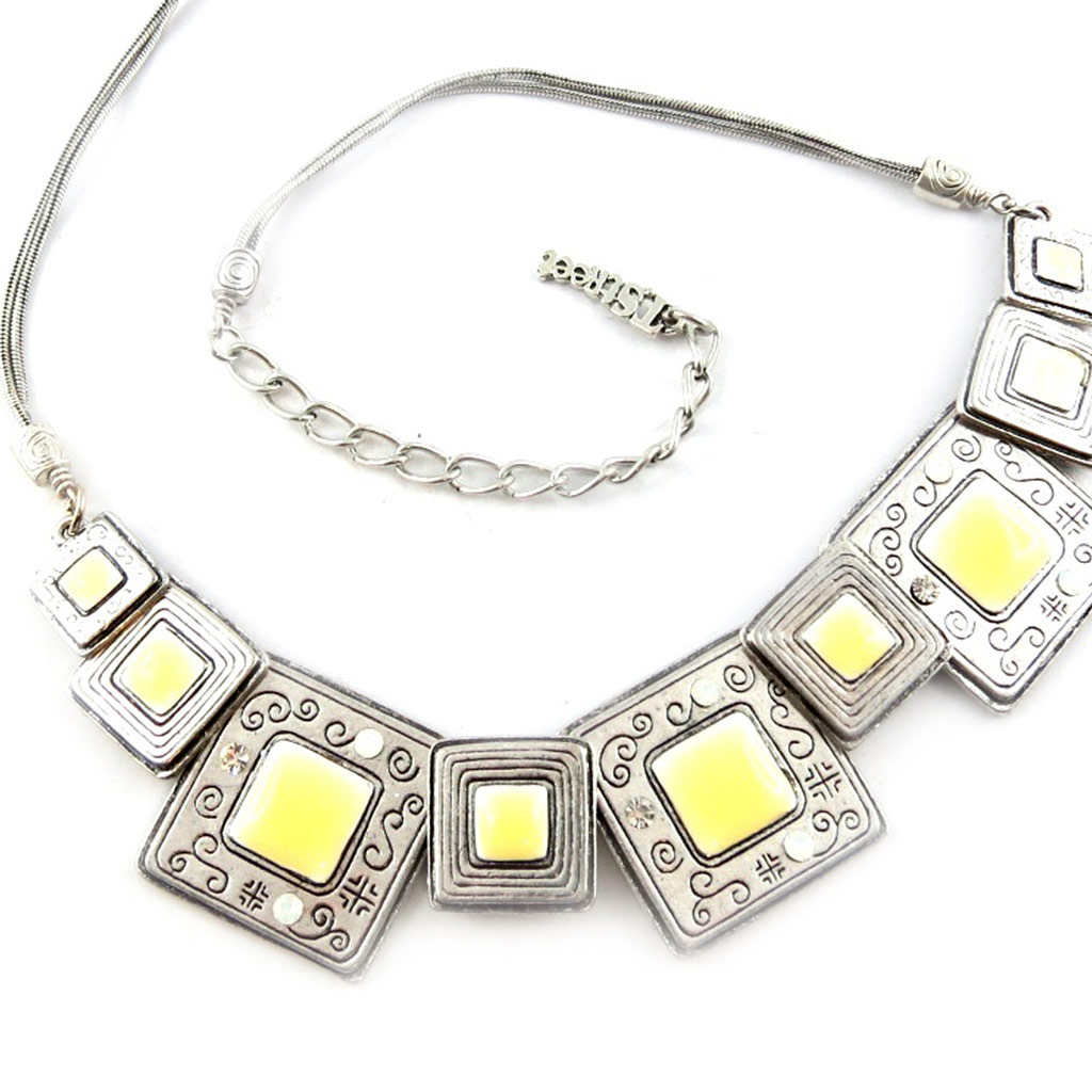Collier Créateur \'Anamaya\' Ivoire  - [E6692]