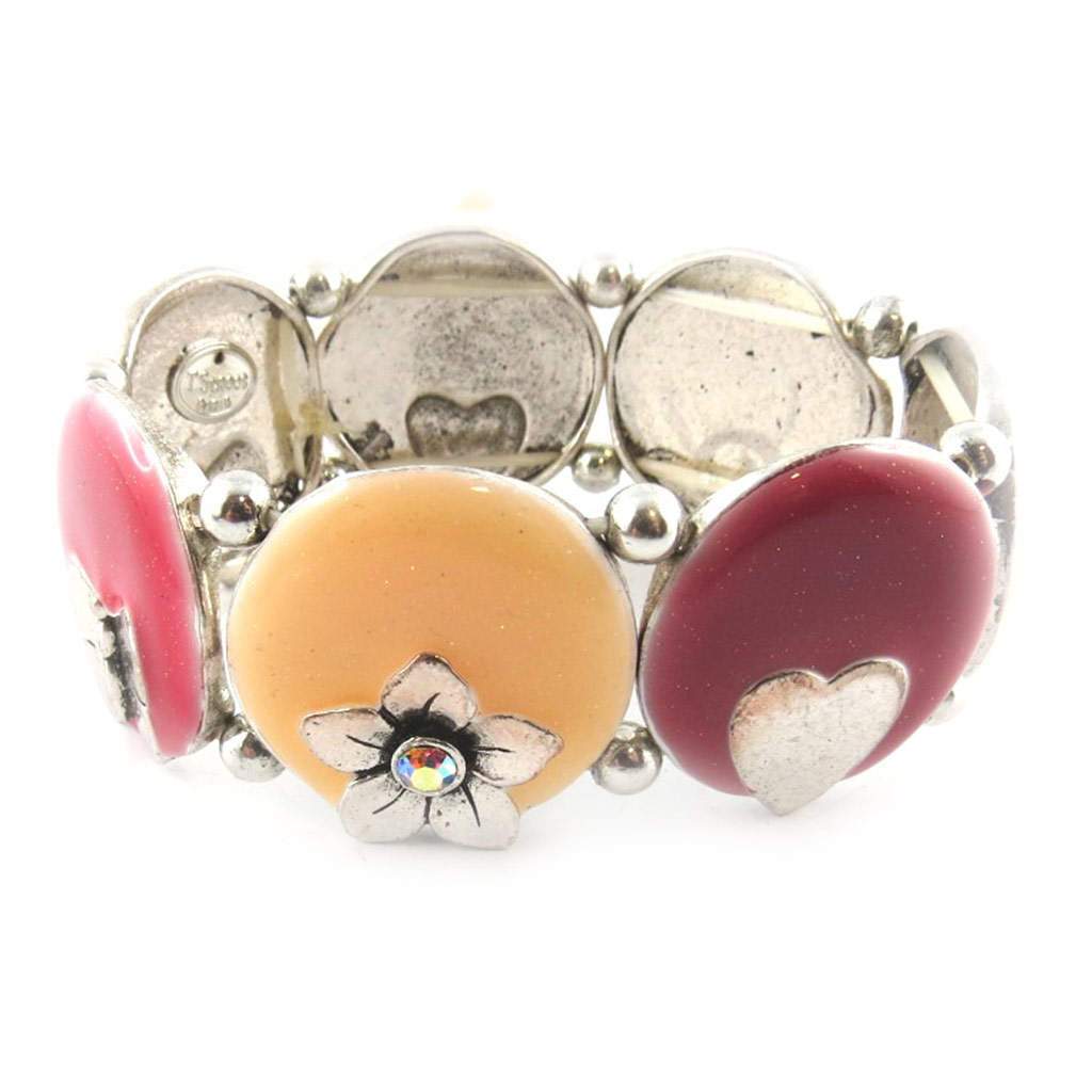 Bracelet Créateur \'Macarons\' Rose - [E6962]