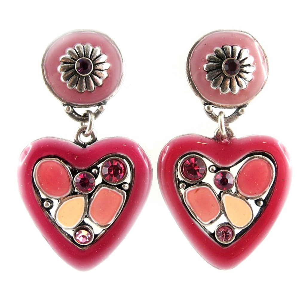 Boucles Créateur \'Babouchka\' Rose - [E8861]