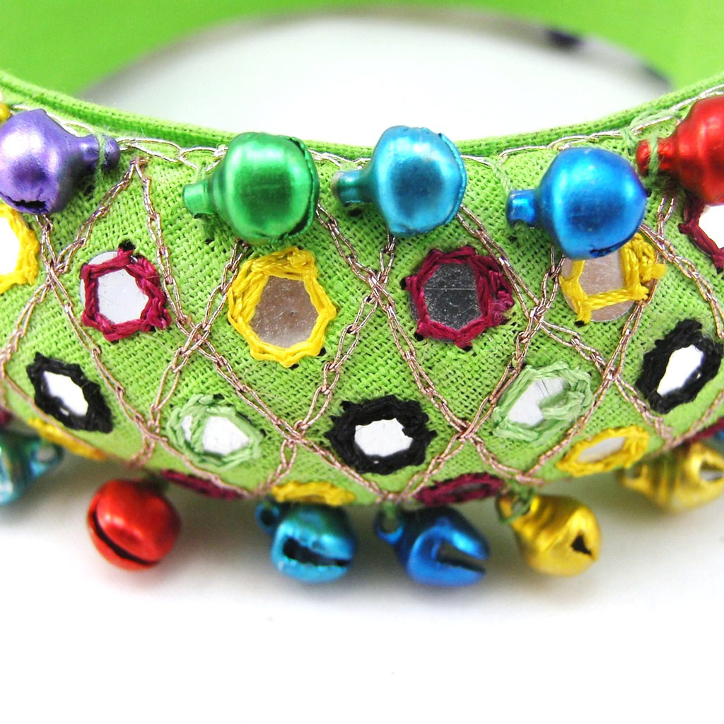 Bracelet Créateur \'Les Romantiques\' Vert Multicolore - [F2731]