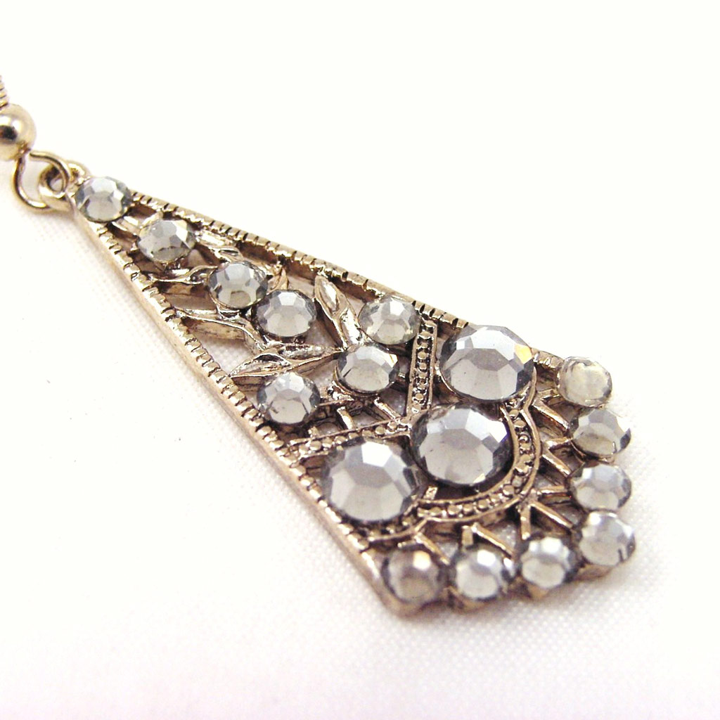 Boucles Créateur \'Torrides\' Gris Doré - [F2891]