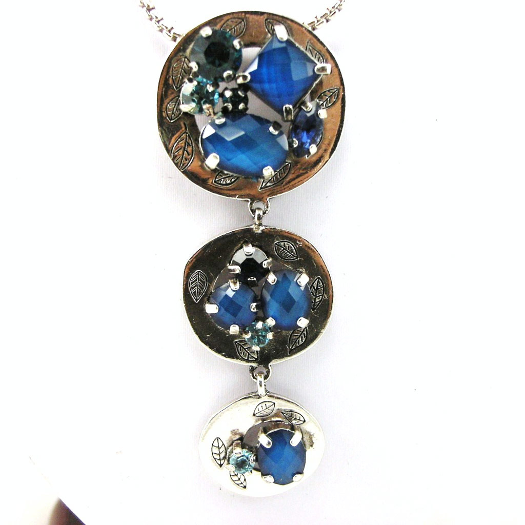 Collier Créateur \'Mélusine\' Turquoise Bleu - [F4272]