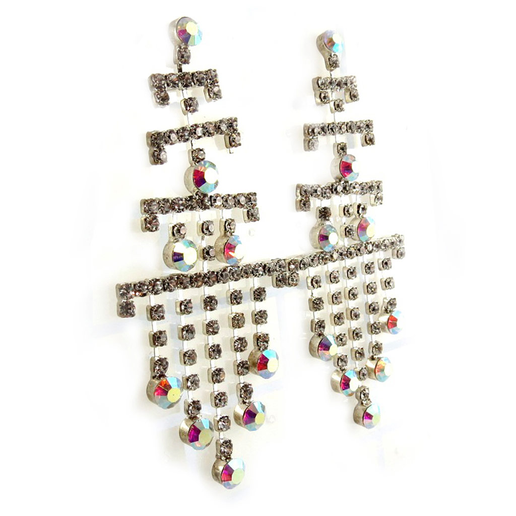 Boucles \'Diamonds\' Blanc - [F5028]