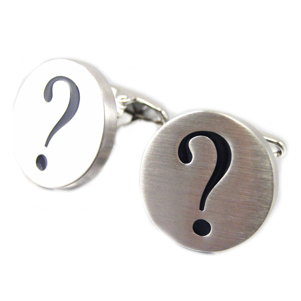 Boutons de Manchettes \'Interrogation\'  - [F8325]