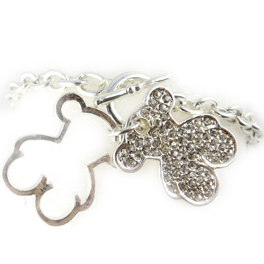 Bracelet Créateur \'Teddy\' Argenté - [F9273]