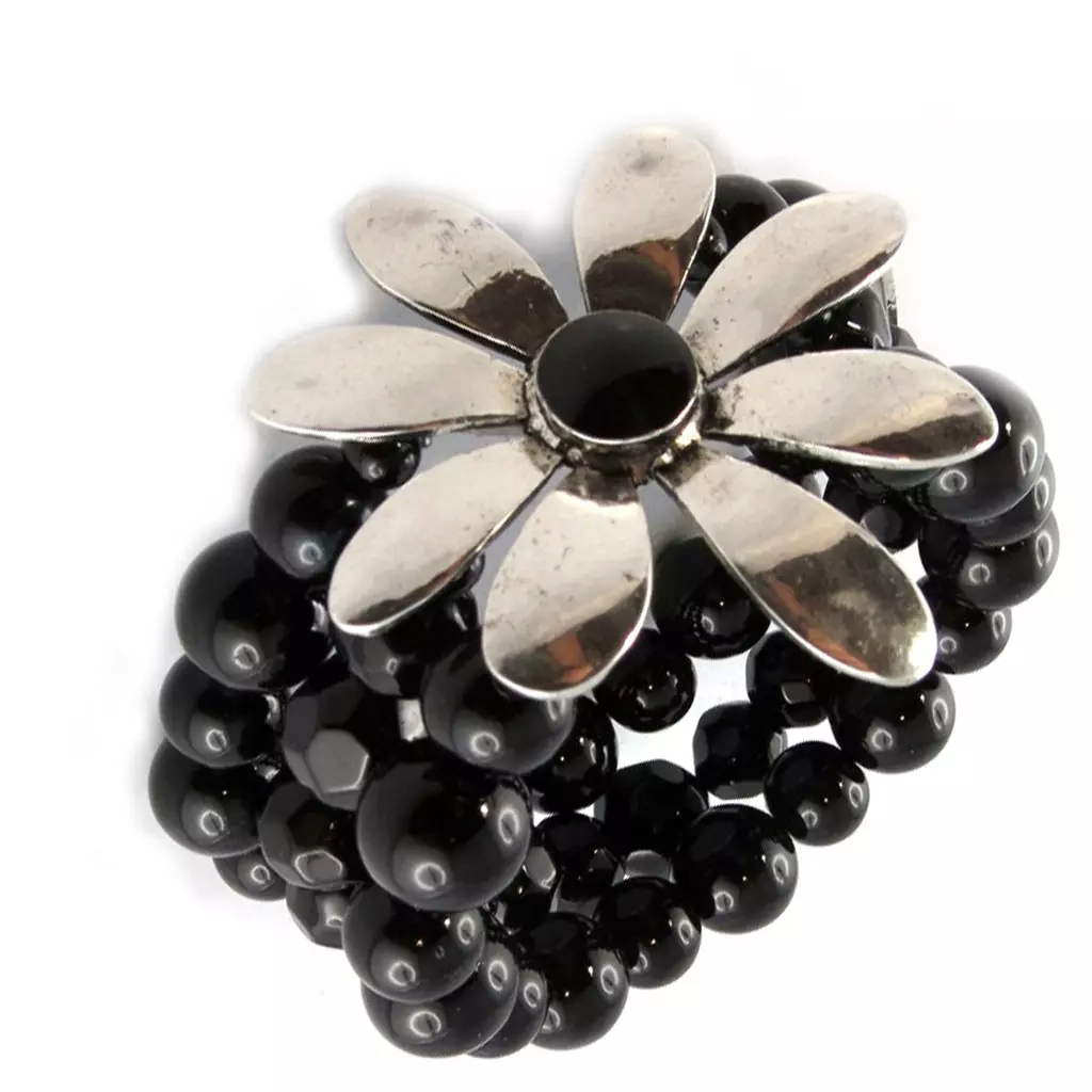 les trésors de lily Bracelet Créateur 'Seychelles' noir [G0284]