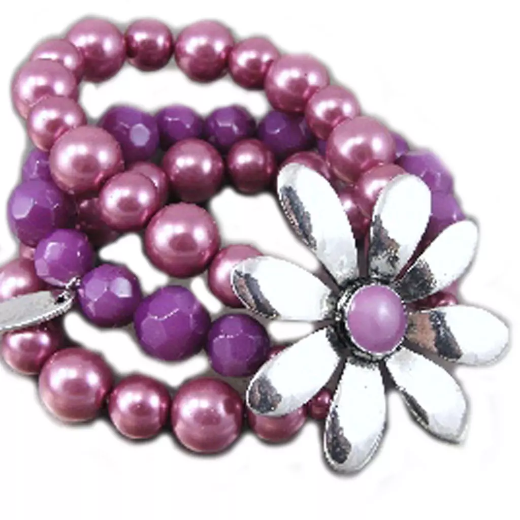 les trésors de lily Bracelet Créateur 'Seychelles' violet [G0285]