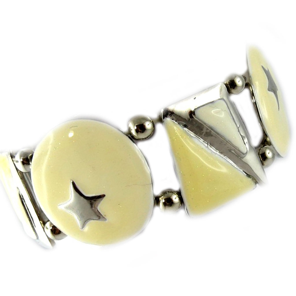 Bracelet Créateur \'Nuit Etoilée\' beige  - [G0324]