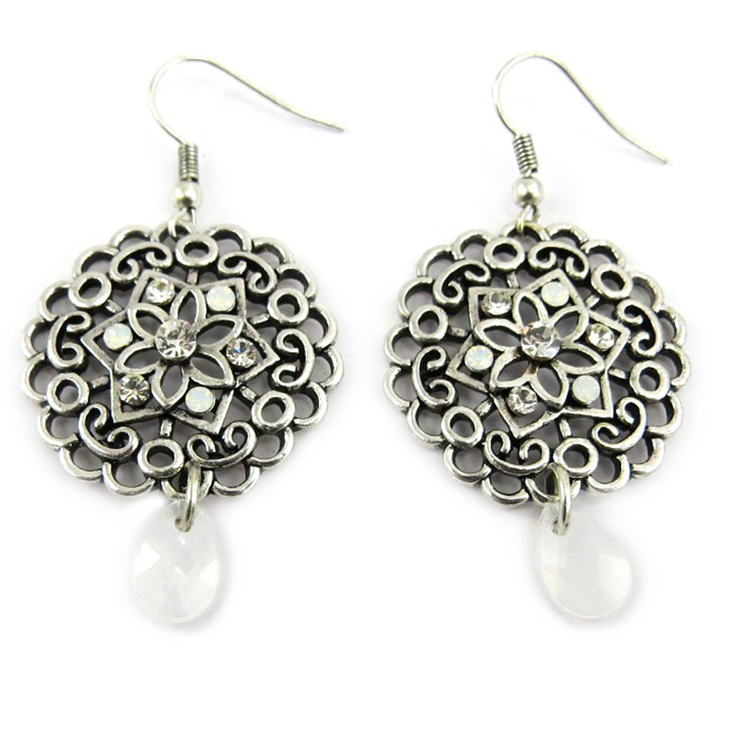 Boucles Créateur \'Carmen\' blanc - [G0409]