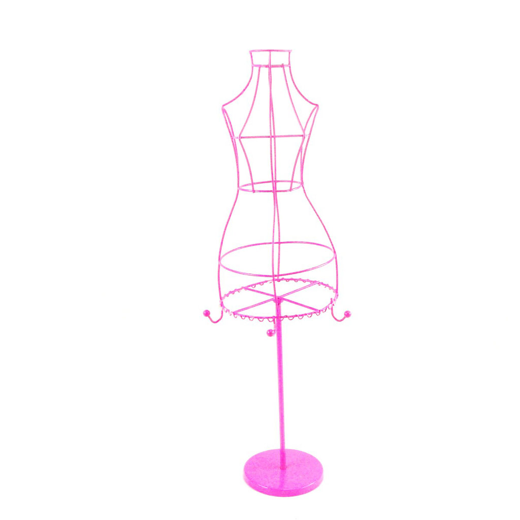 Porte-Colliers \'Art Déco\' rose - [G4942]