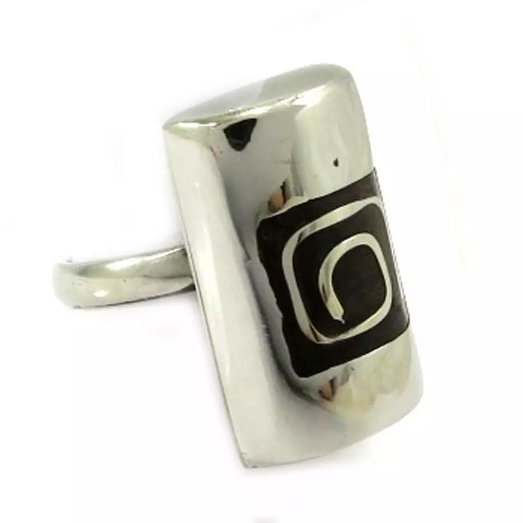 les trésors de lily Bague 'Amazonia' Bois [G5069]