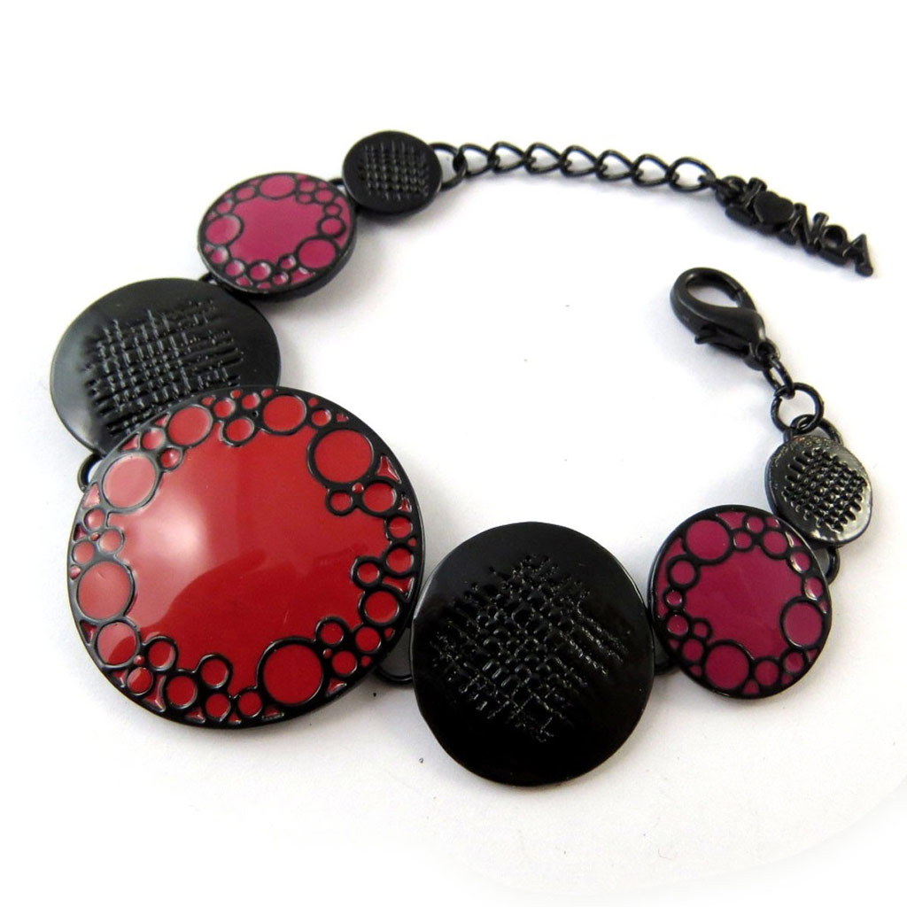 Bracelet Créateur \'Princesse Pop\' rouge - [G5533]
