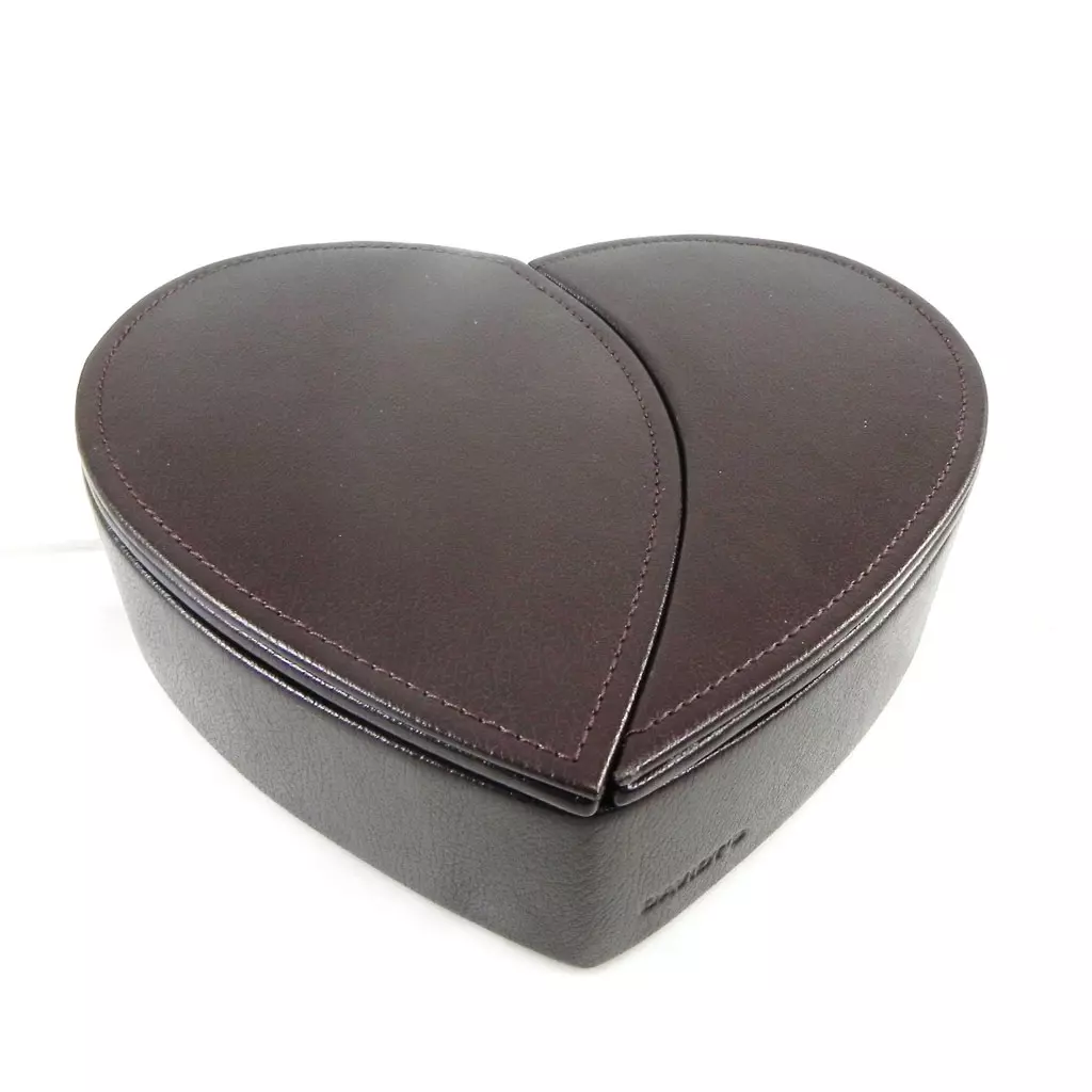 les trésors de lily Coffret à Bijoux 'Love' PM marron 20x19x5 cm [G5699]