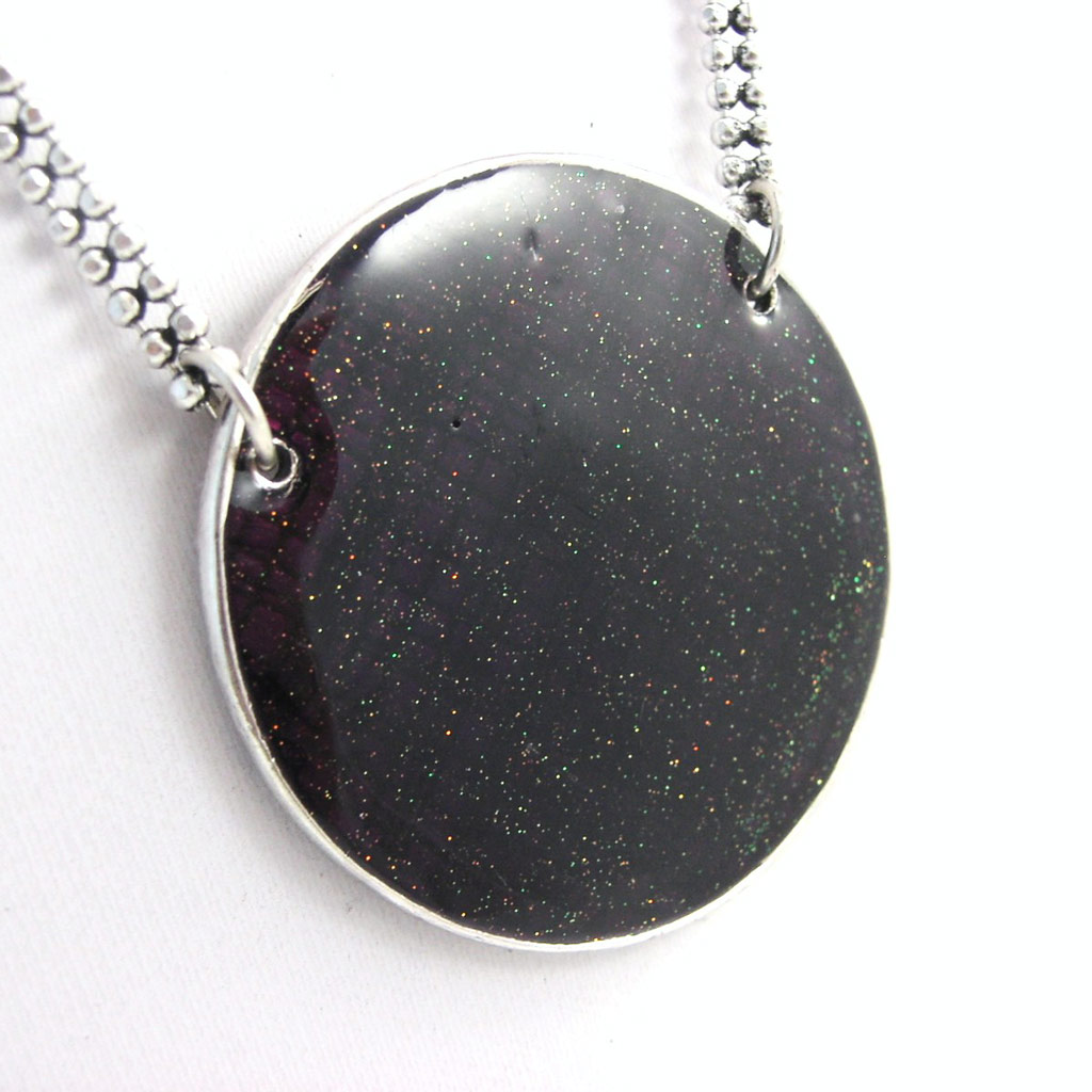 Collier Créateur \'Nora\' rouge foncé - [G5914]