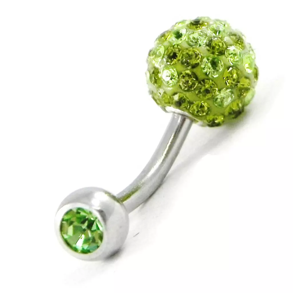 les trésors de lily Body Piercing 'Cristal Divin' vert pistache [G7488]