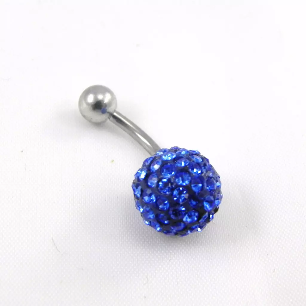 les trésors de lily Body Piercing 'Cristal Divin' bleu [G7514]