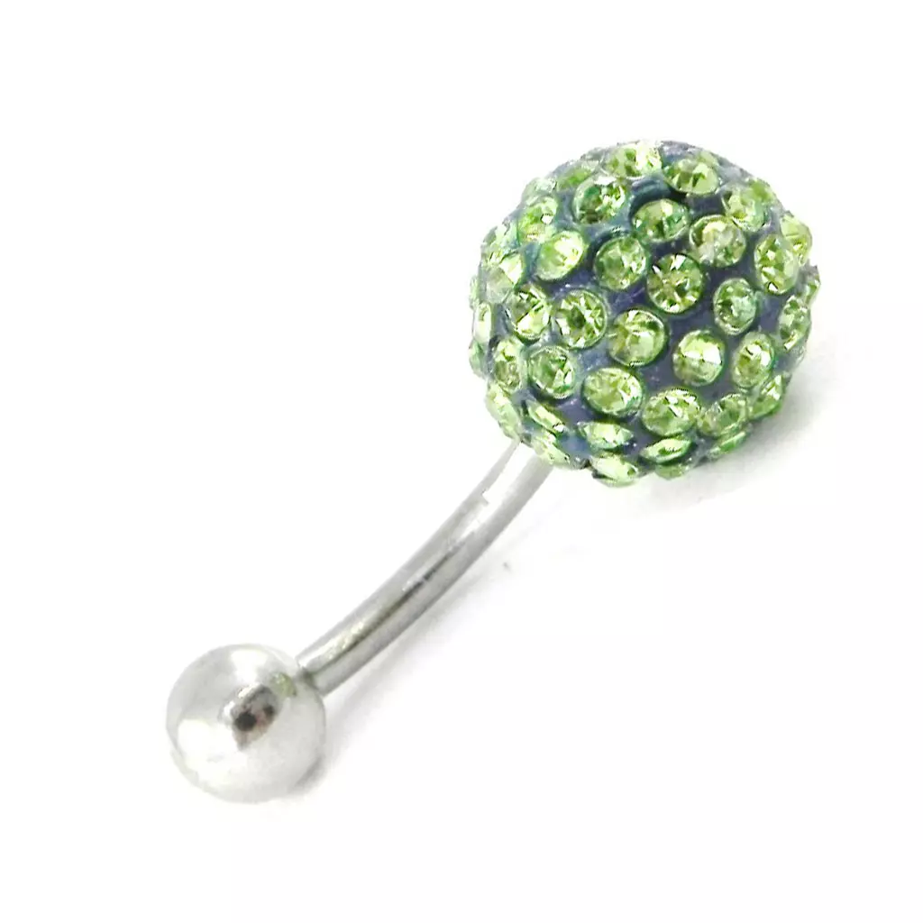 les trésors de lily Body Piercing 'Cristal Divin' vert [G7517]