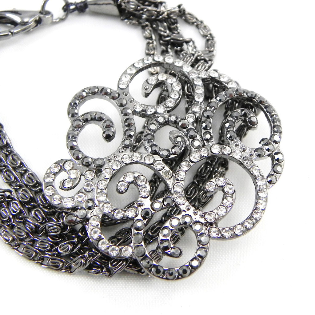 Bracelet Créateur \'Sissi\' gris - [G8270]