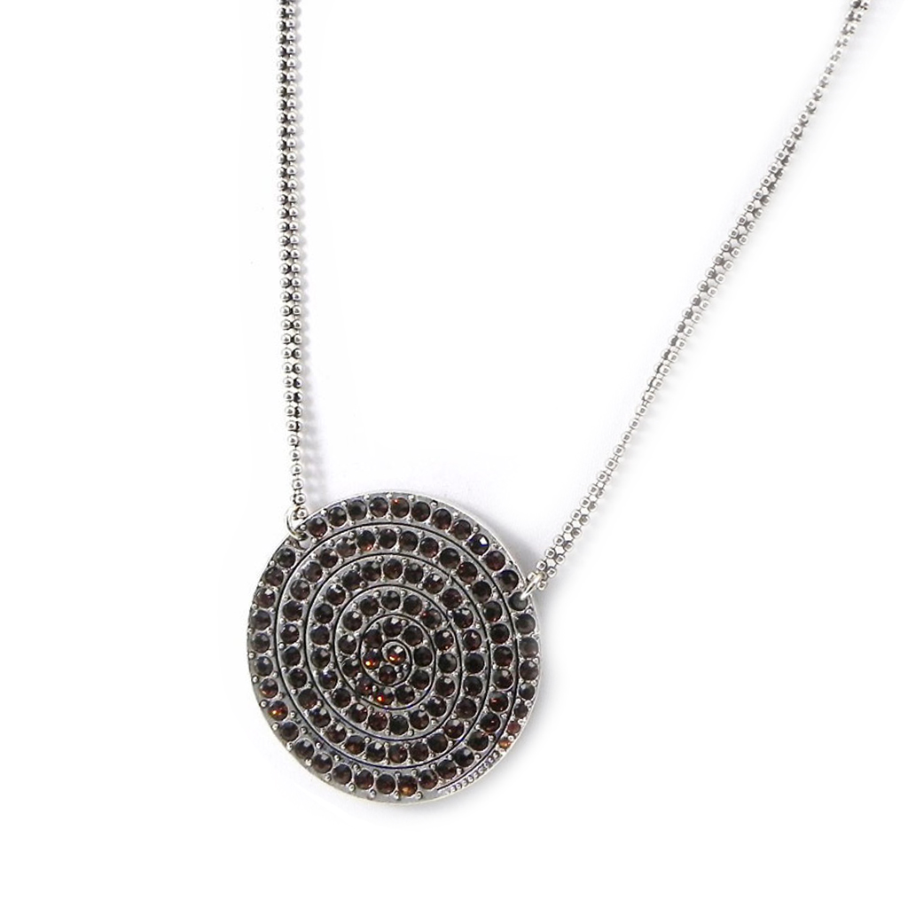 Collier Créateur \'Sissi\' marron - [G8321]