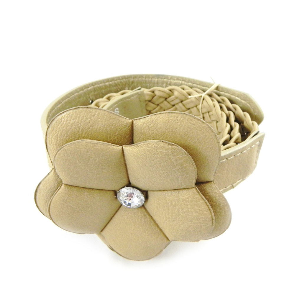 Ceinture Fantaisie \'Kika\' beige taupe - [H2149]
