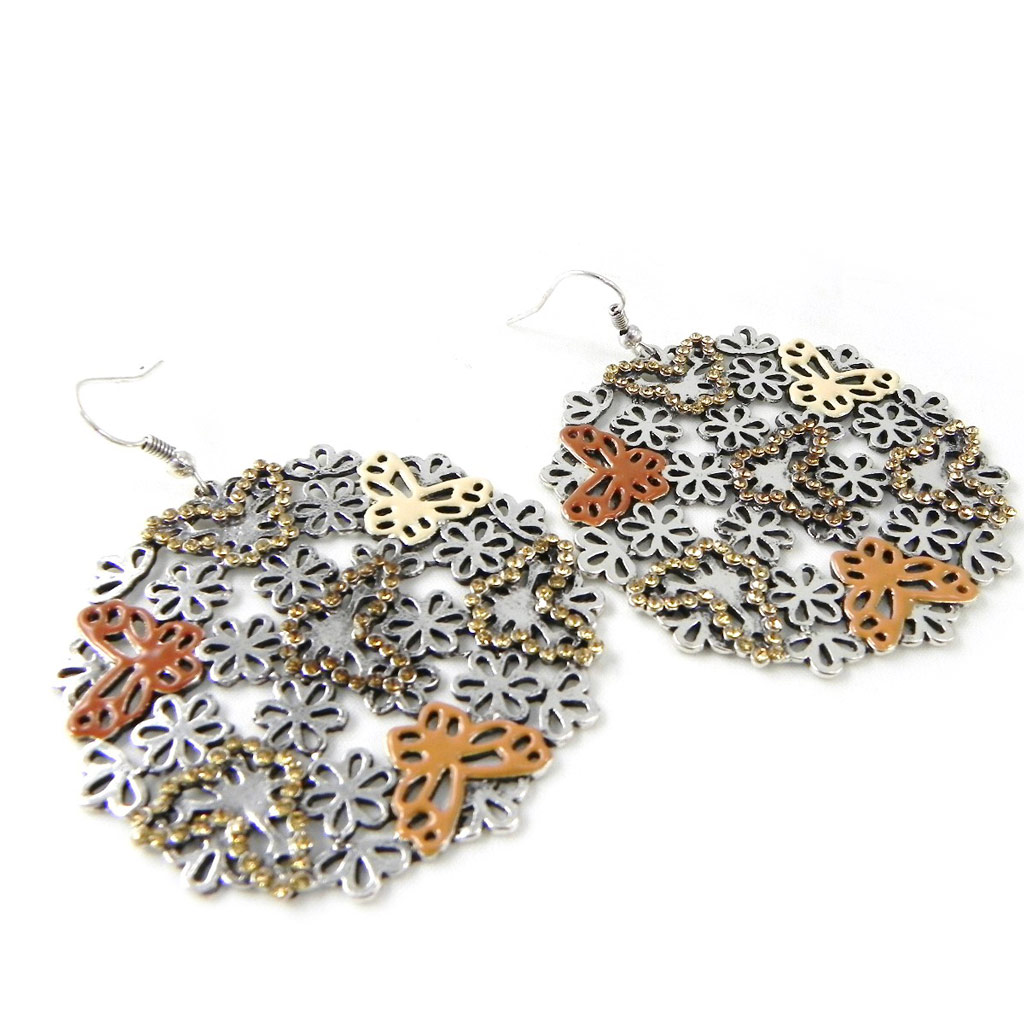 Boucles créateur \'Vahiné\' marron - [H2805]