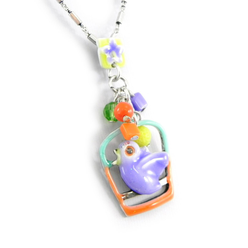 Collier Créateur \'Rossignol\' multicolore - [H3519]