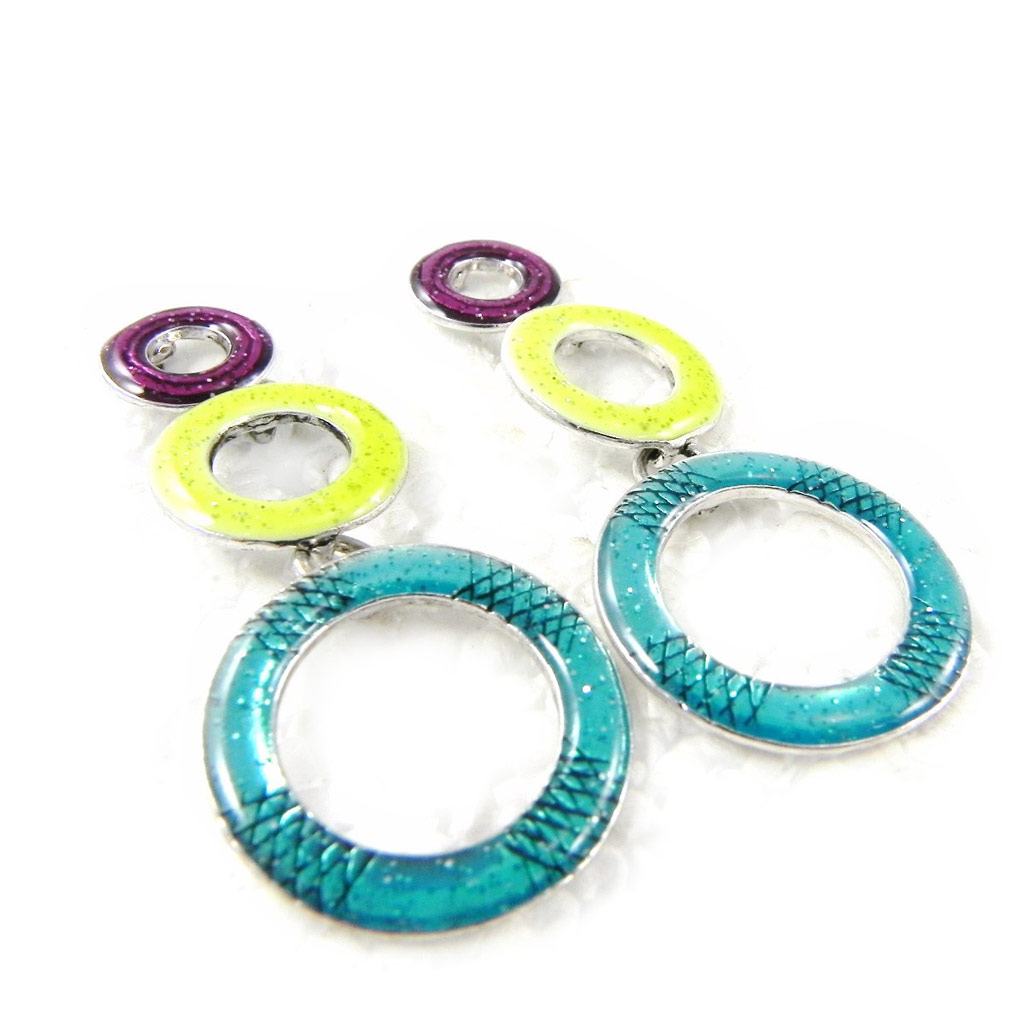 Boucles Créateur \'Les Acidulés\' tutti frutti - [H4600]
