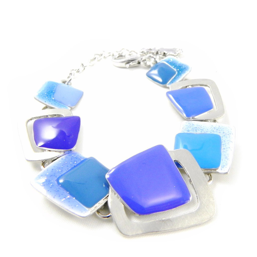 Bracelet Créateur \'Coloriage\' bleu - [H4748]