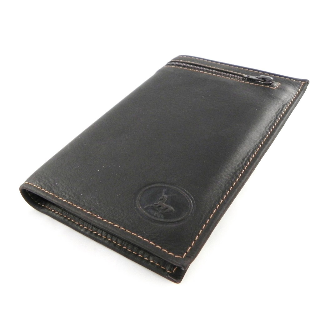 Portefeuille Cuir \'Frandi\' marron authentique - [H6745]