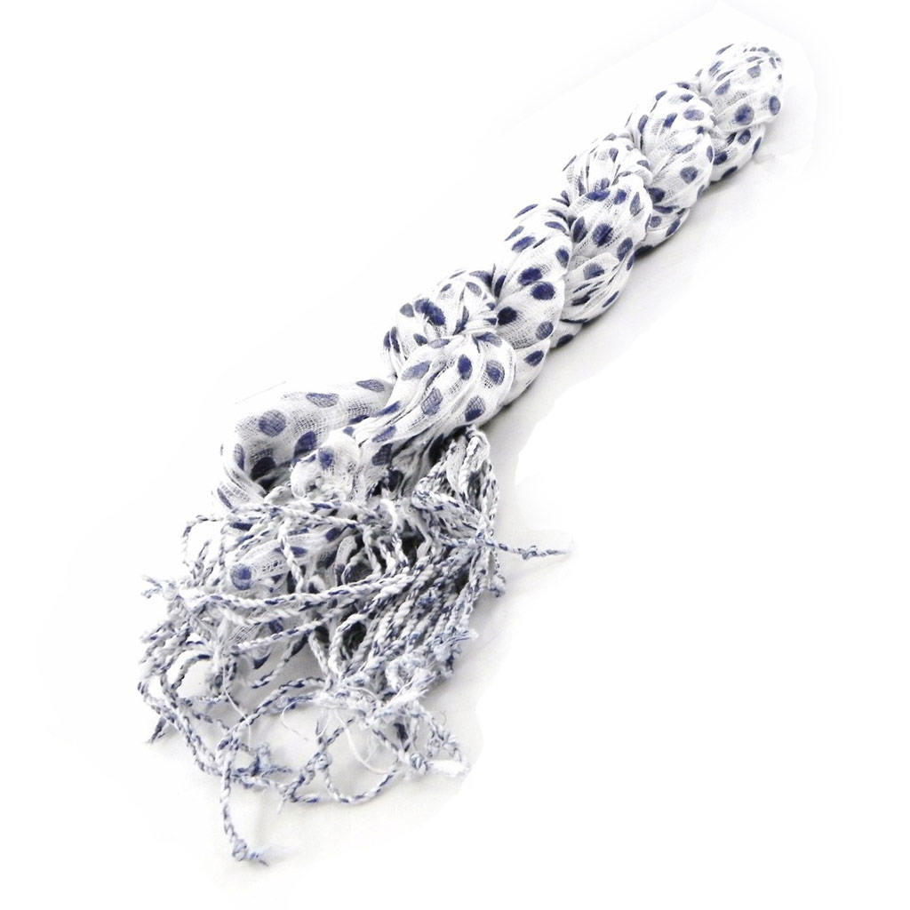 Etole \'Petits Pois\' blanc bleu  - [H7514]