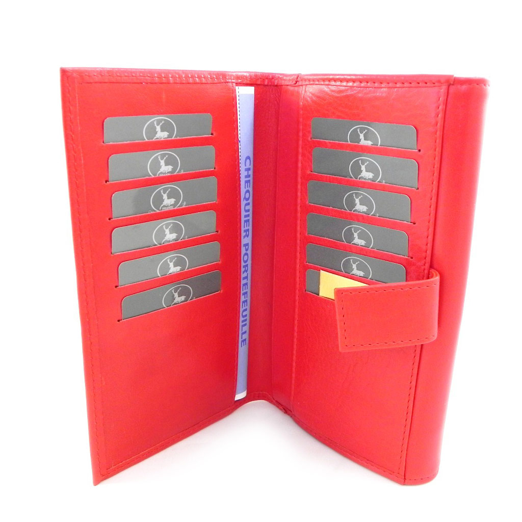 Compagnon Cuir \'Frandi\' rouge dakota - [H7702]