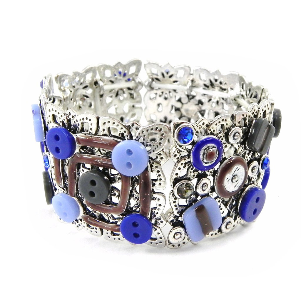 Bracelet Créateur \'Babouchka\' bleu - [H8350]