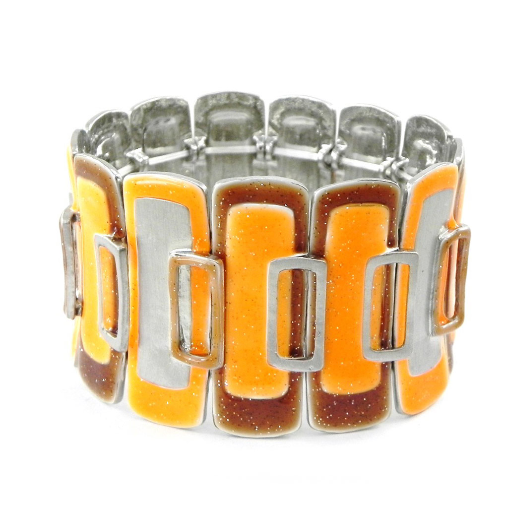 Bracelet Créateur \'Coloriage\' orange - [H8392]