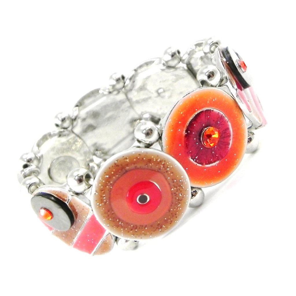 Bracelet Créateur \'Bora Bora\' orange - [H8762]