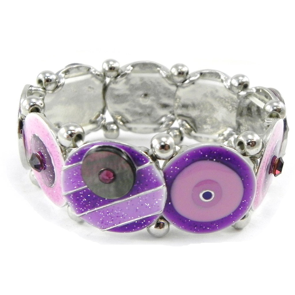 Bracelet Créateur \'Bora Bora\' violet - [H8765]