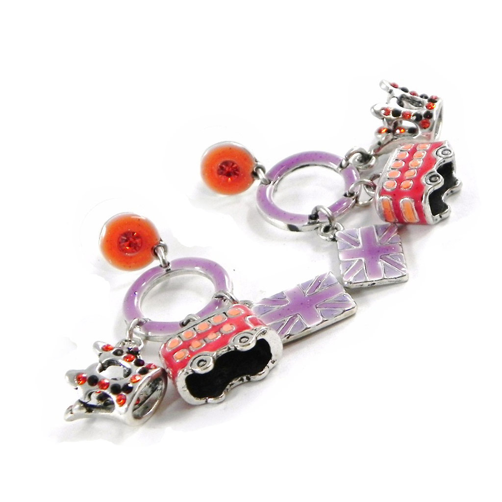 Boucles Créateur \'So British\' rose violet - [H8930]