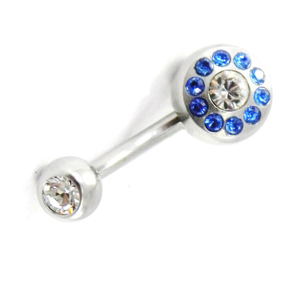 Body Piercing \'Déesse\' bleu  - [H9199]