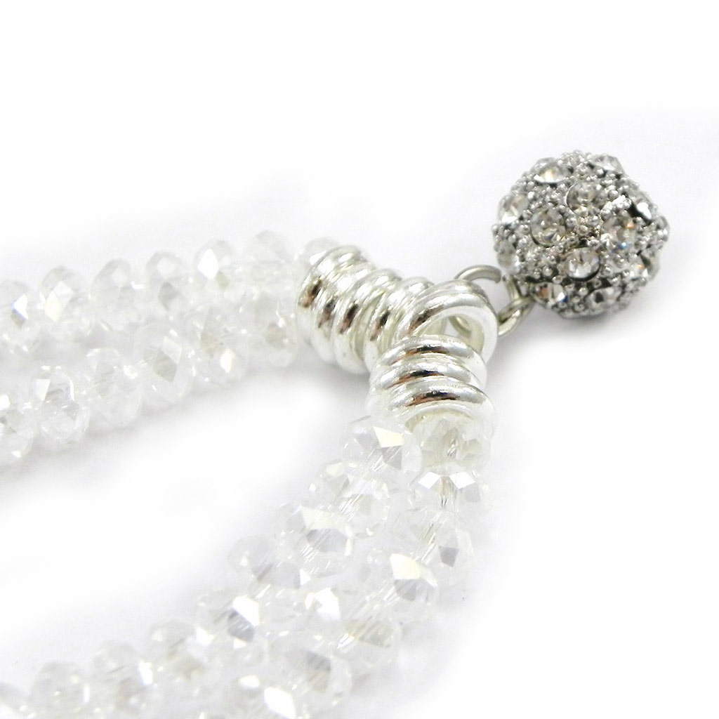 Bracelet créateur \'Sissi\' blanc - [I2752]