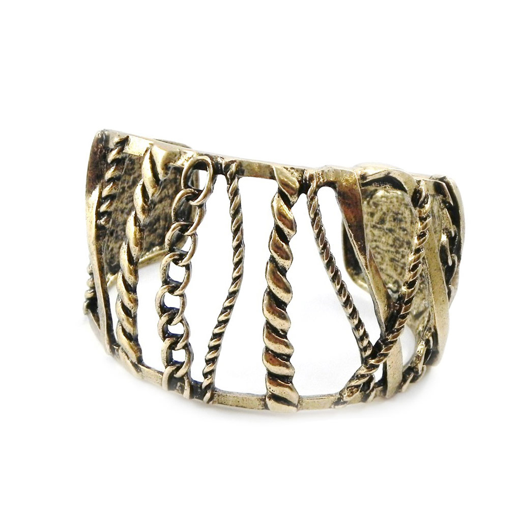 Bracelet Créateur \'Cleopatra\' doré vieilli - [I5372]