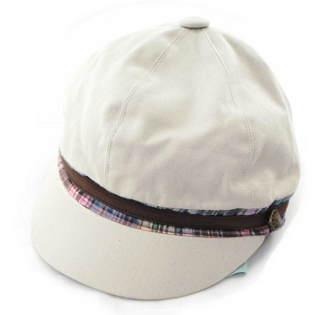 Casquette \'Eugénie\' beige  - [I5878]