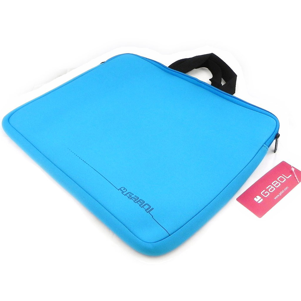Housse de portable \'Simplicité\' bleu azur (spécial ordinateur 15\') - 39x30 cm - [I7904]