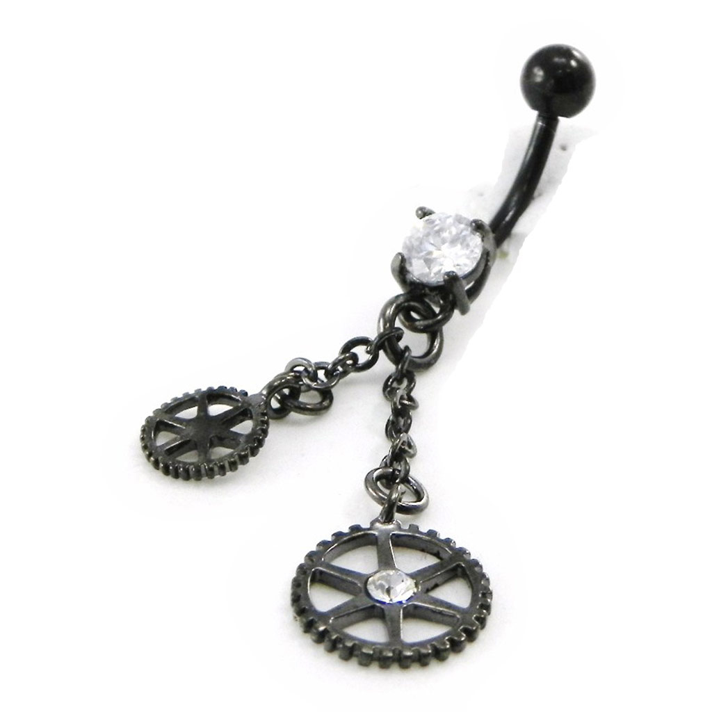 Body Piercing \'Déesse\' gris - [I9132]